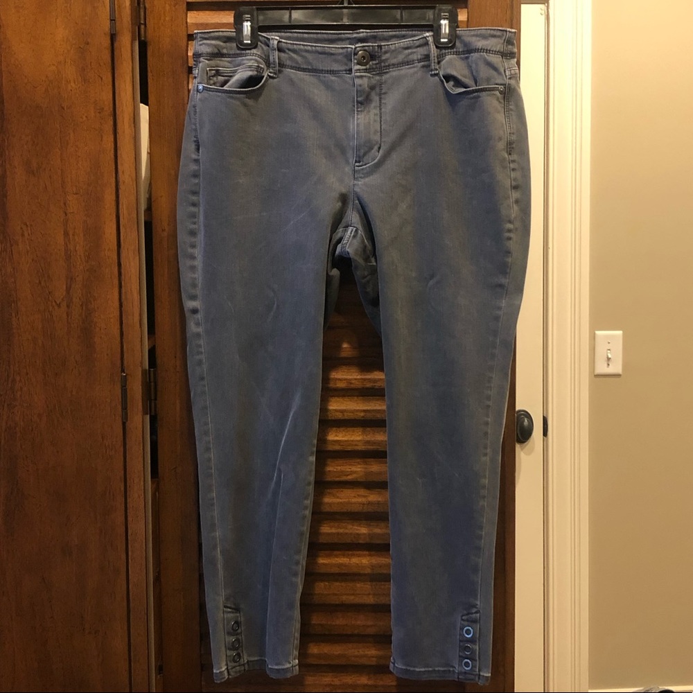 J JILL Denim Authentic Fit Slim Ankle Jeans